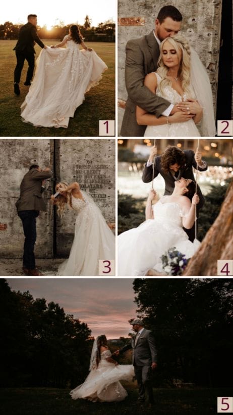 ideas para sesion de fotos de novias