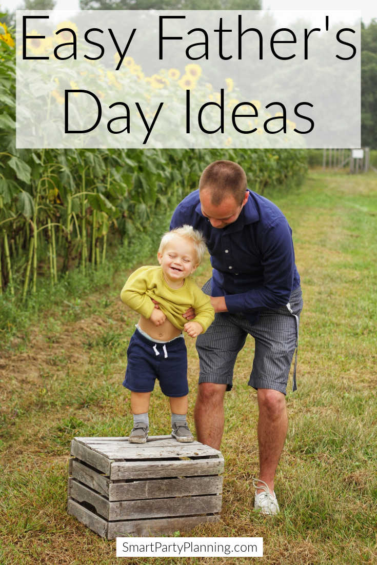 Selección de ideas fáciles para el día del padre que harán que sea fácil consentirlo por el día.  Incluyendo ideas para regalos, recetas, imprimibles, juegos y mucho más.  Haz sonreír a papá y dile cuánto se le aprecia de la forma más fácil.